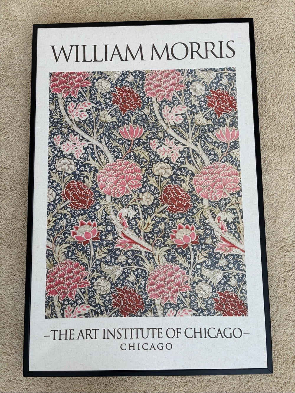 William Morris Canvas Print with Black Frame